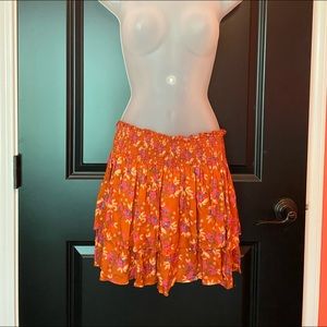 Natural Life Layered Floral Skirt size M/L